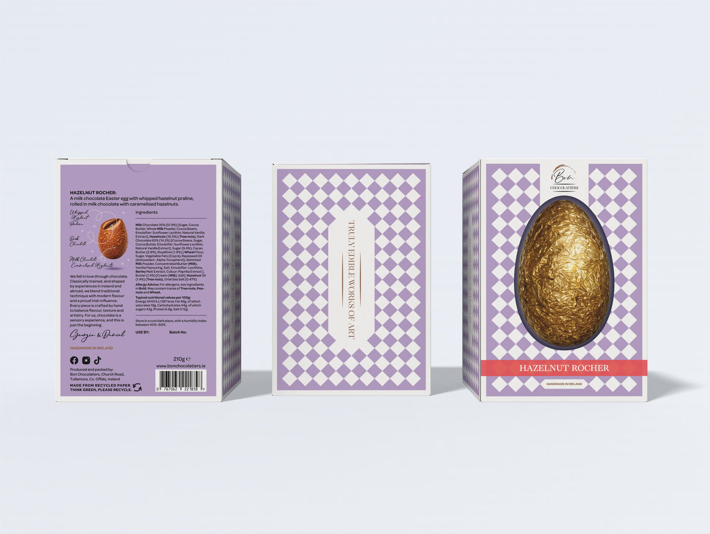 Hazelnut Rocher Easter Egg